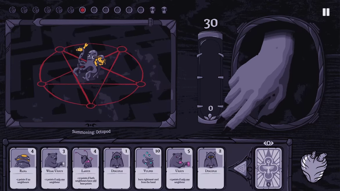 カードを使って「悪魔の召喚」をする“オカルト”デッキ構築ゲーム『Burn With Me』体験版が配信中_002