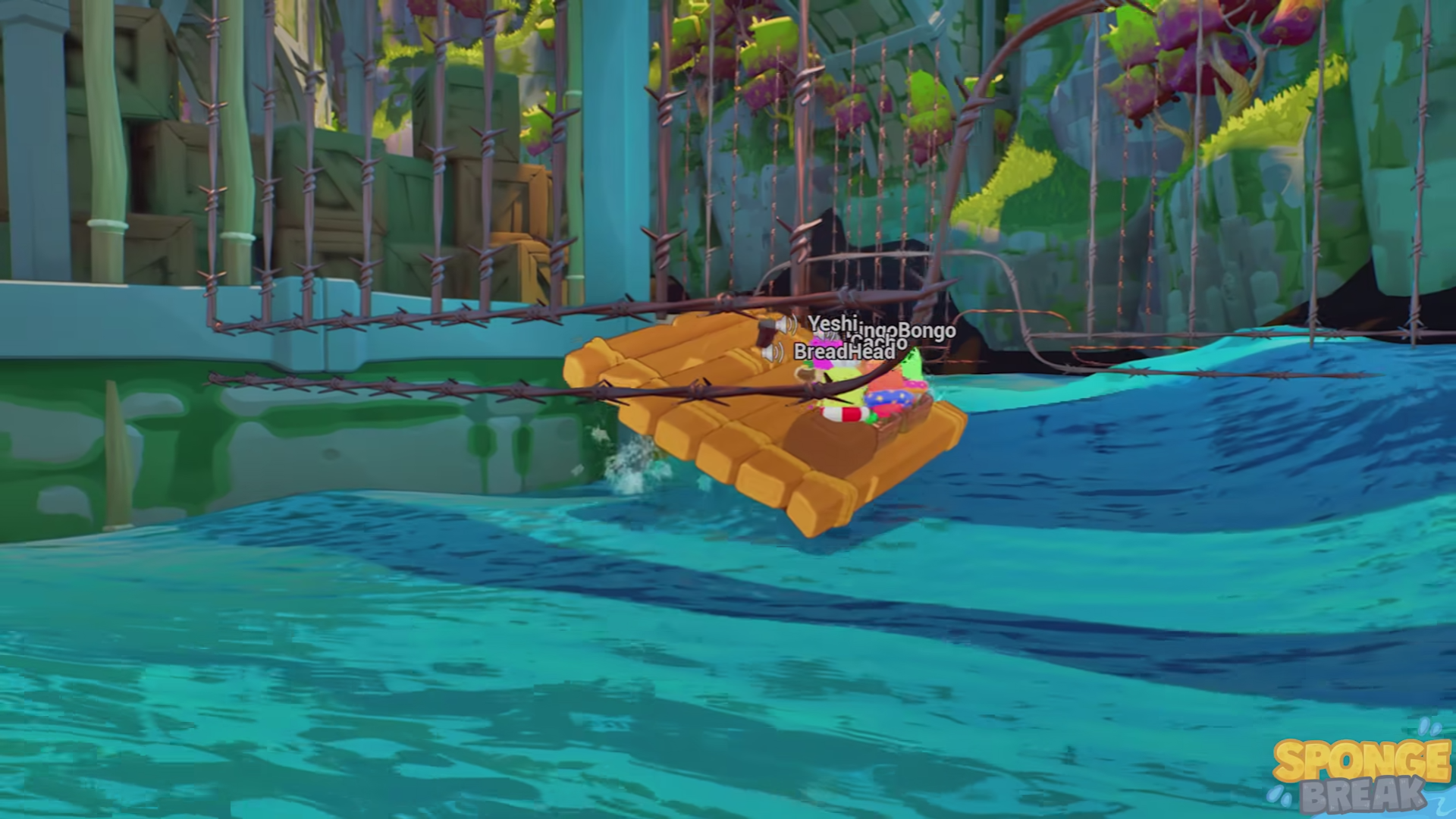 最大4人マルチでイカダに乗って川をくだる『Sponge Break』Steamにて7月31日に発売_002