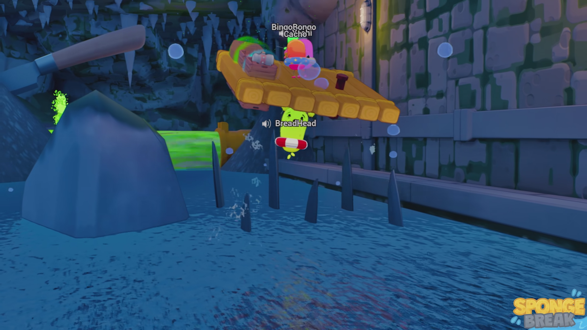 最大4人マルチでイカダに乗って川をくだる『Sponge Break』Steamにて7月31日に発売_003