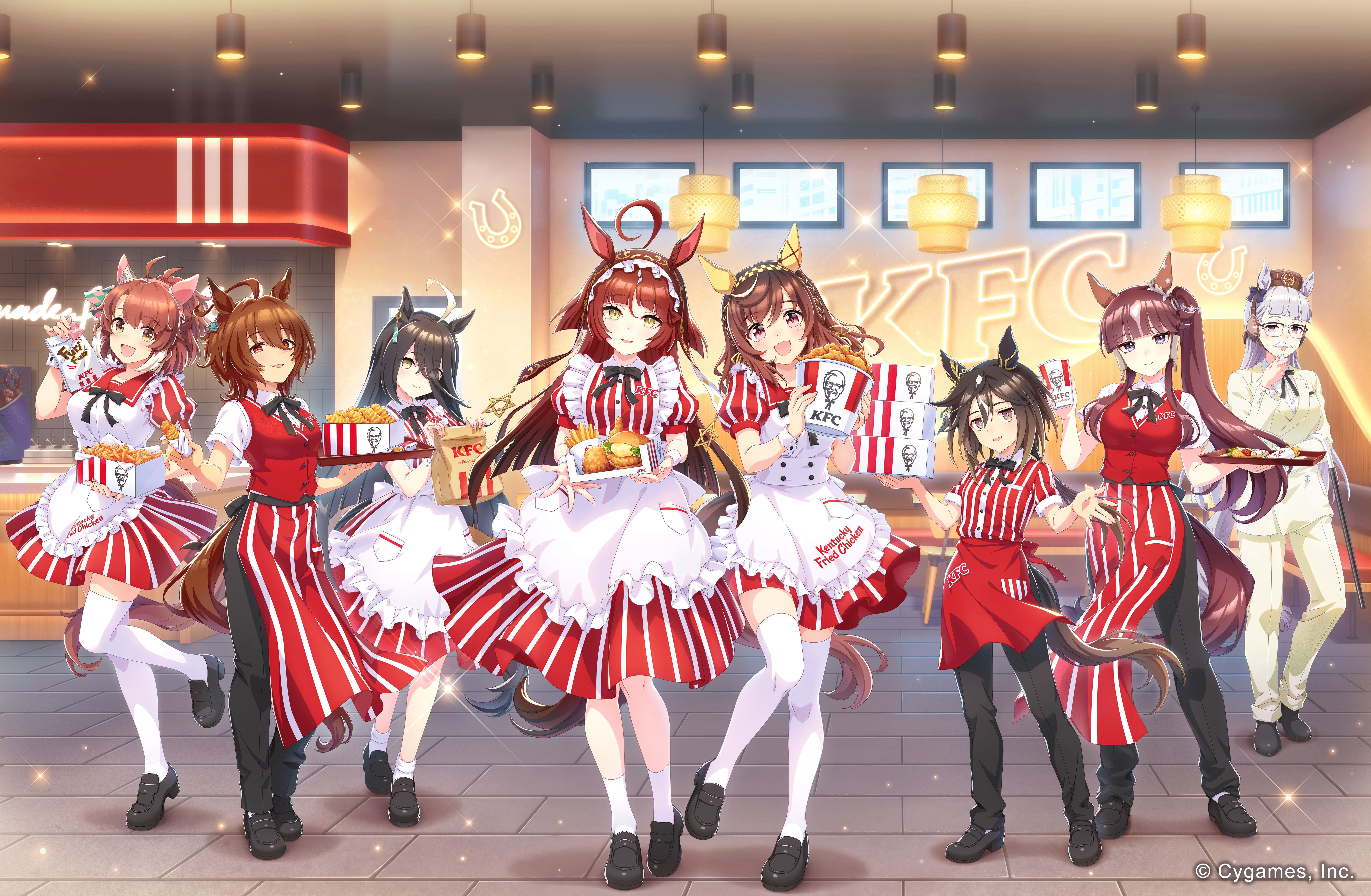 『ウマ娘』のKFCコラボ詳細が発表。ゴルシ専用衣装や限定セットが登場_005