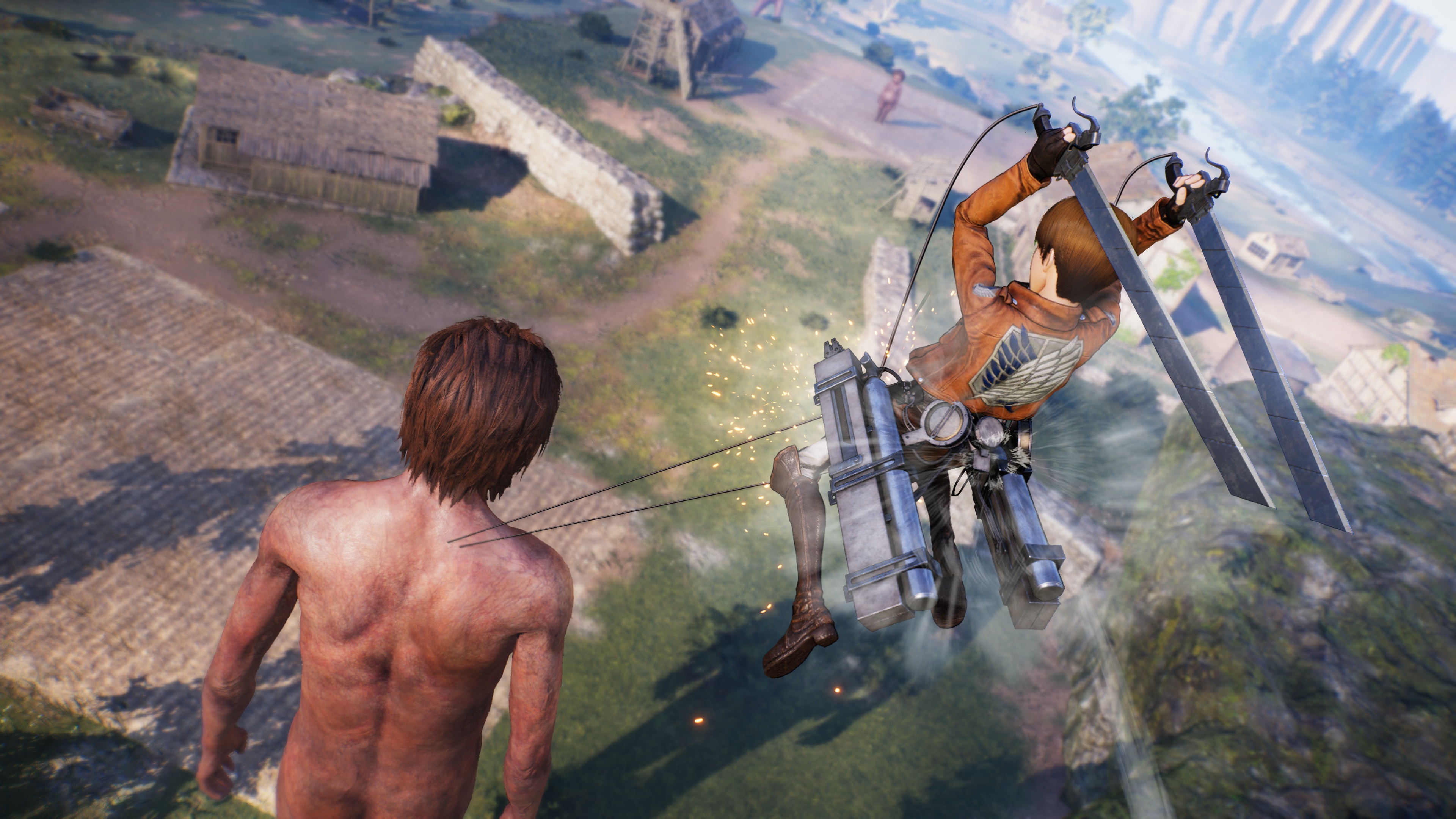 新作ゲーム『進撃の巨人3』今冬に発売決定。立体機動アクションやキャラとの交流シーンが見られる実機プレイ映像がお披露目_022