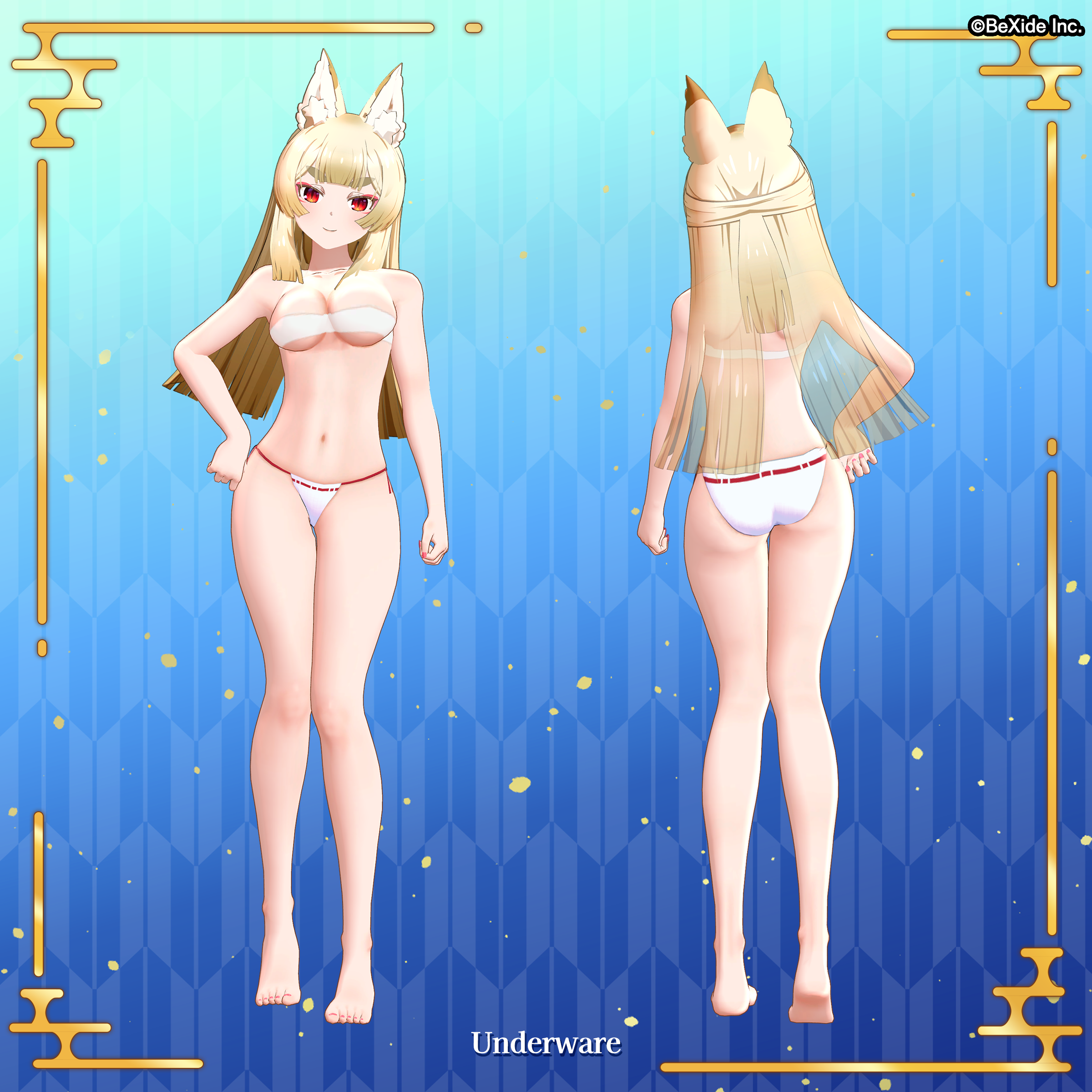 『狐のかえり道』ヒロイン「狐々路」の3DモデルがBoothで販売開始_011