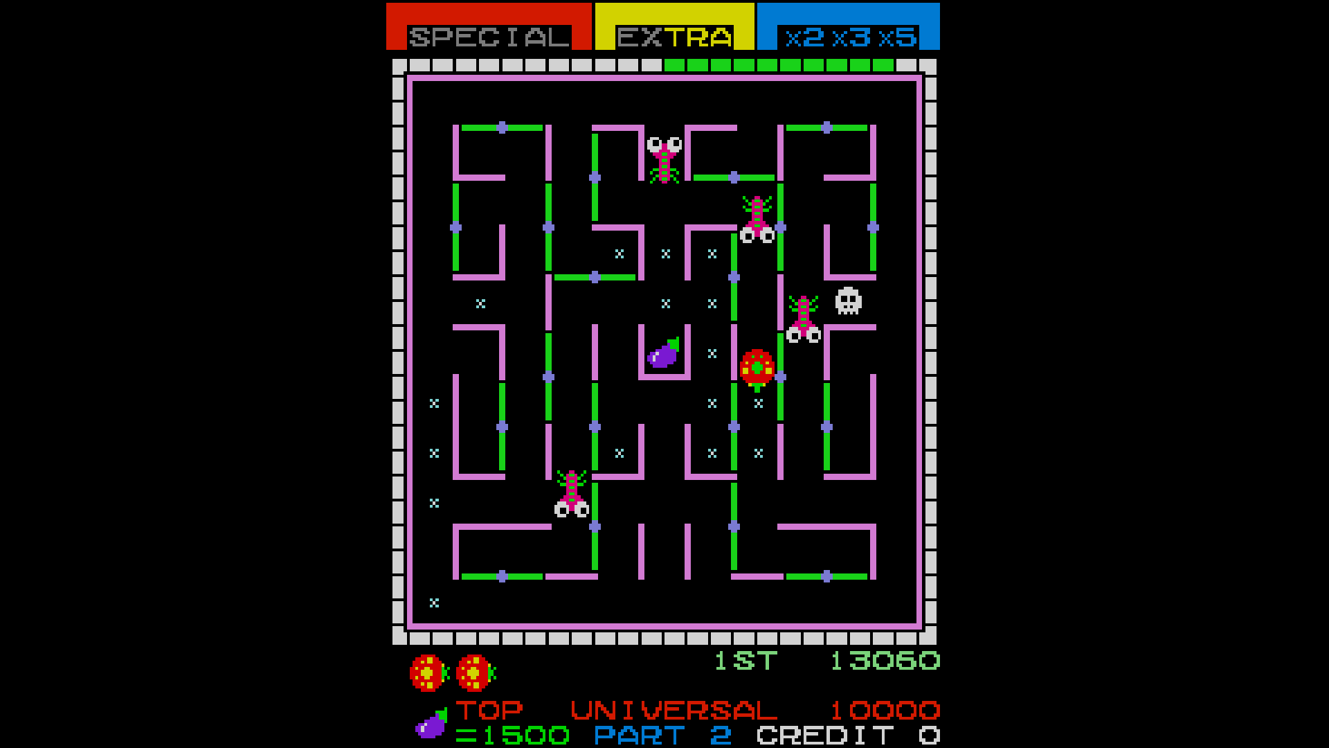 『レディーバグ』が「アケアカ」「アケアカ2」で復刻。1981年発売のアーケードゲーム_002