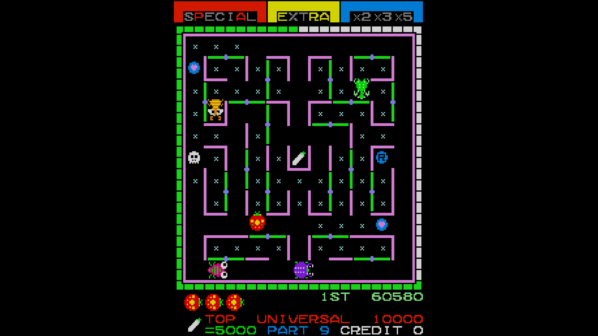 『レディーバグ』が「アケアカ」「アケアカ2」で復刻。1981年発売のアーケードゲーム_004