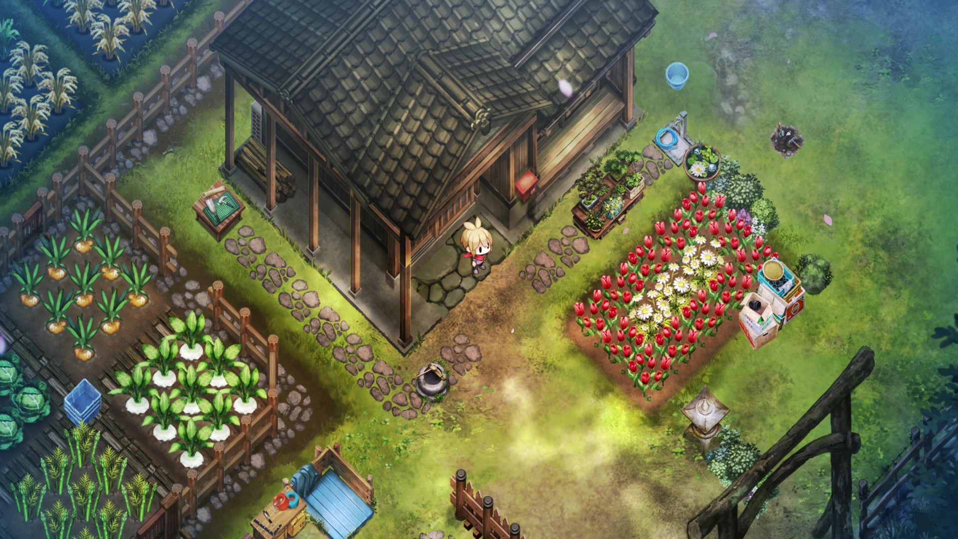 『ほの暮しの庭』ゲームプレイ動画が公開。遊び方の異なる5人の1日を追った全5種_001