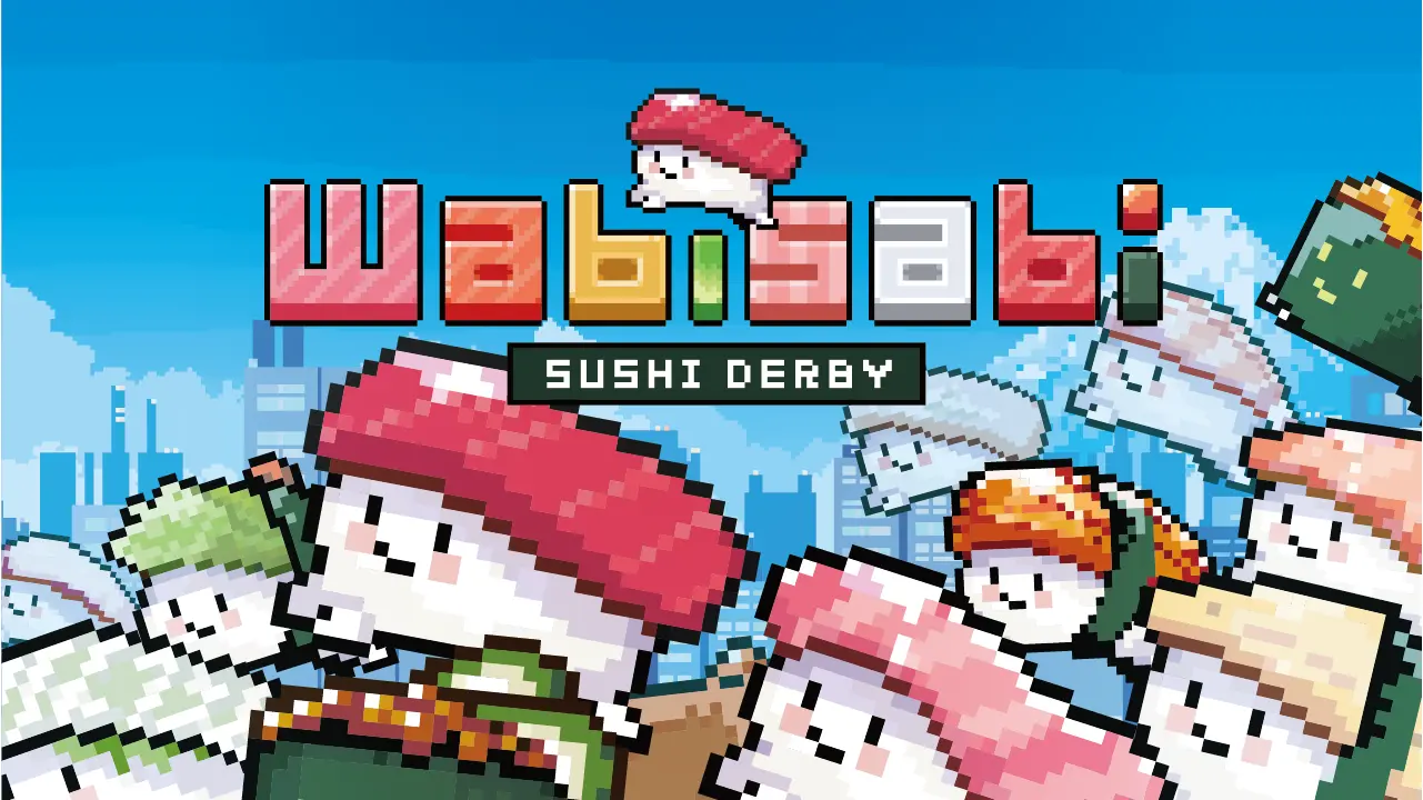 握った“寿司”でレースを繰り広げるゲーム『わびさび寿司ダービー』が本日7月16日より発売_011