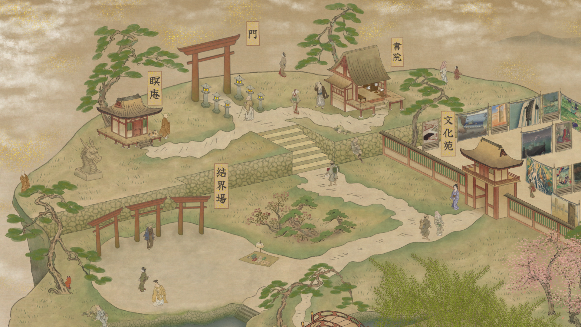 『Worlds Upon The Wind』が7月24日にリリース。日本画の影響を受けたローグライトデッキ構築ゲーム_003