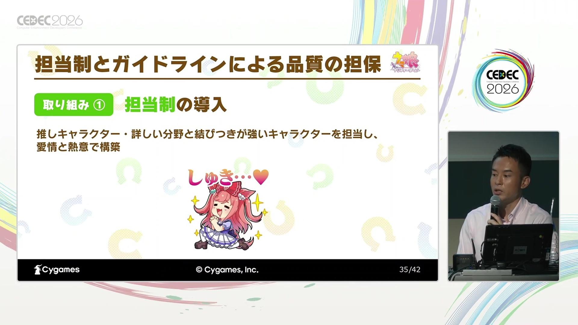 CEDEC2026講演レポート:英語版『ウマ娘』が挑んだローカライズの舞台裏。海外に“通じない個性”をどう表現したのか_018