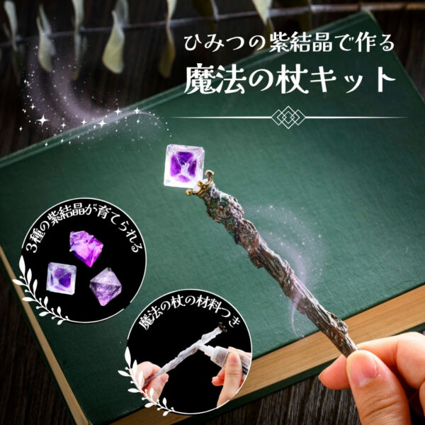 『学研の科学と学習フォーカス ひみつの紫結晶で作る 魔法の杖キット』が発売中_001