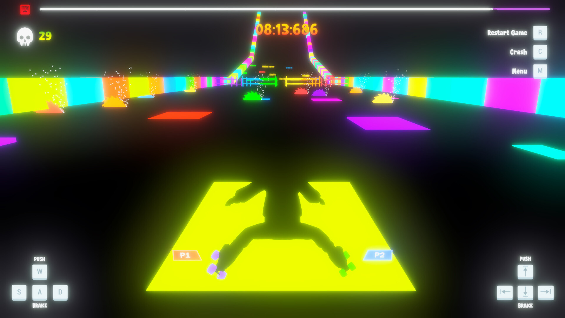 “片方のスケートしか操作できない”協力スケートゲーム『Skate Mates』の無料体験版が「2.0」にアップデート_005