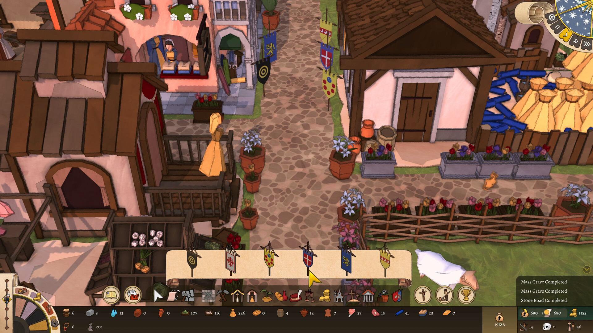 『HistoriCity: Florence』Steam向けに開発中。黒死病で壊滅した集落をルネサンスの大都市へ育て上げるゲーム_008
