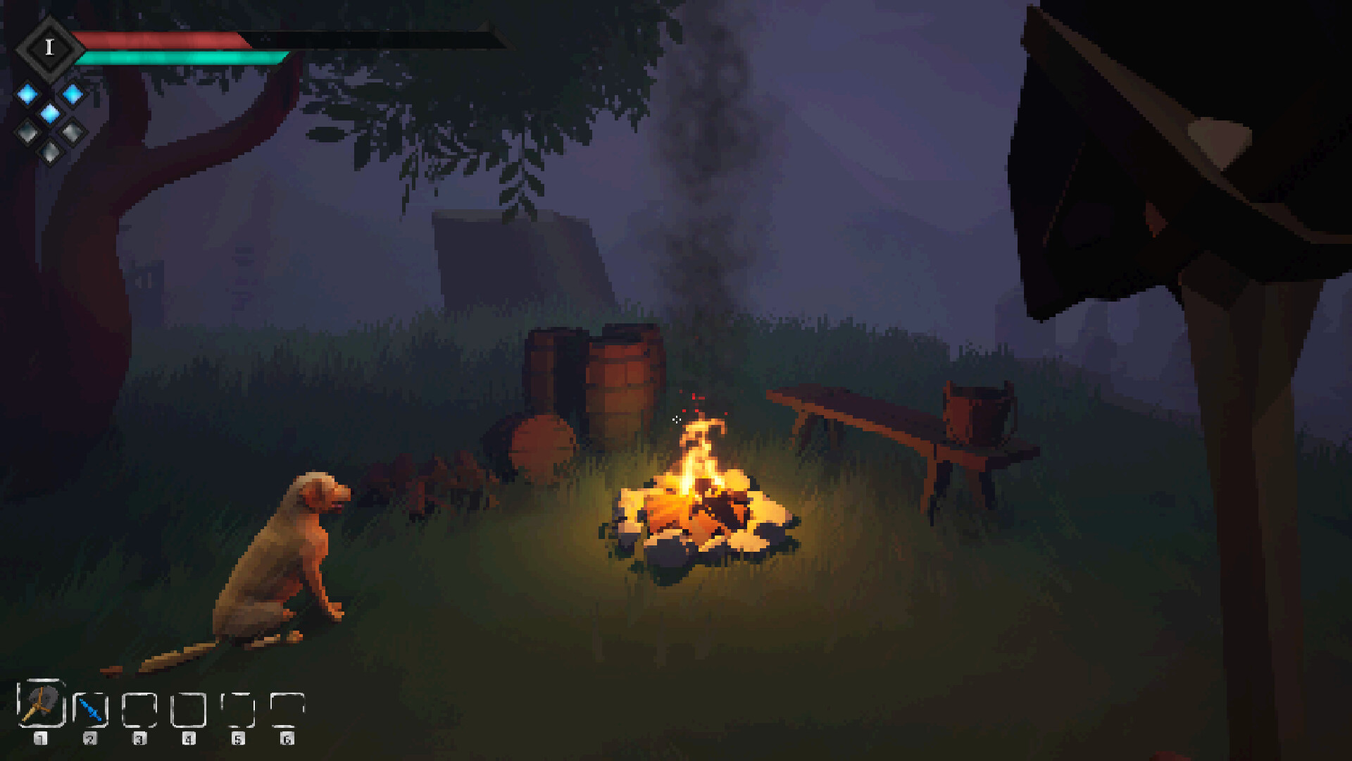 『A Short Quest』が面白そう。犬を連れてファンタジー世界を冒険できるRPG_001