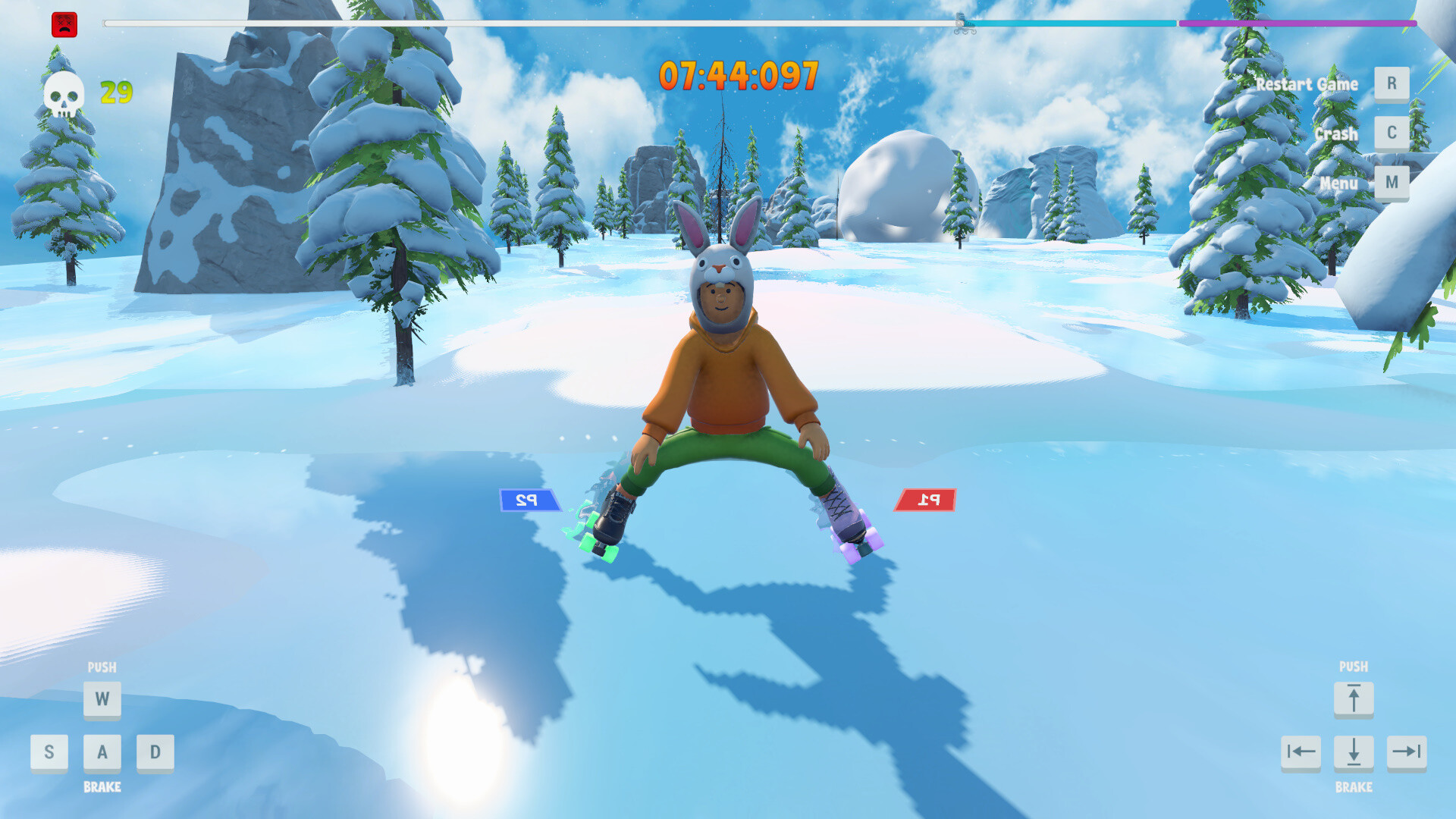 “片方のスケートしか操作できない”協力スケートゲーム『Skate Mates』の無料体験版が「2.0」にアップデート_004