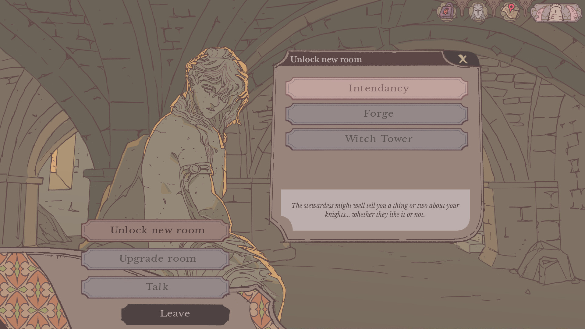 魔法の塔の主となり、「ちょっと変わった騎士たち」と円卓を運営するRPG『Sovereign Tower』が面白そう_005