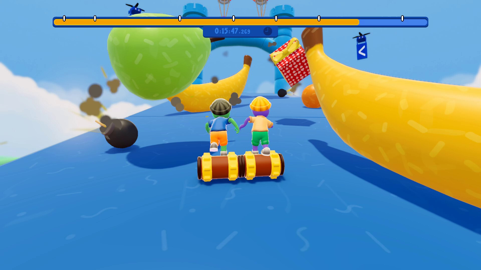 『Roll Together』7月15日に配信へ。「巨大ローラーをふたりで操縦する」カオスな協力アクションゲーム_004
