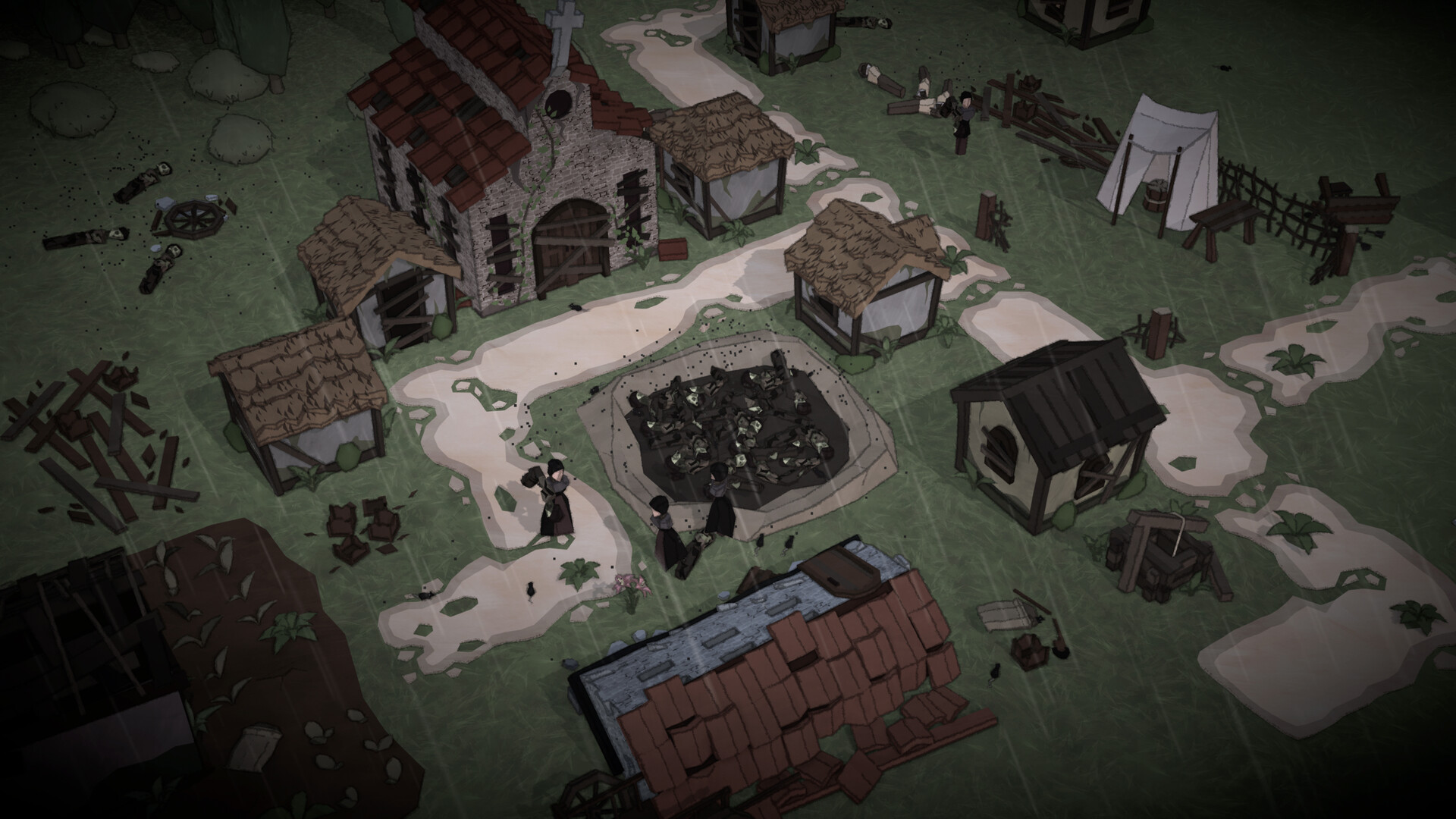『HistoriCity: Florence』Steam向けに開発中。黒死病で壊滅した集落をルネサンスの大都市へ育て上げるゲーム_001
