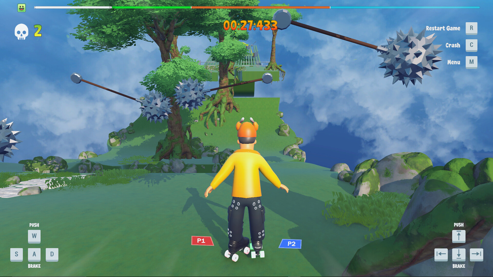 “片方のスケートしか操作できない”協力スケートゲーム『Skate Mates』の無料体験版が「2.0」にアップデート_003