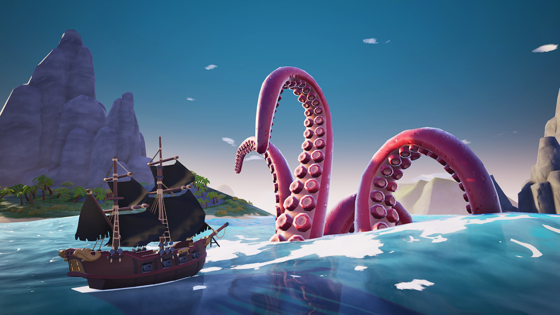 アーケードスタイルの海戦で戦利品を集めていく短編海賊ゲーム『Smoky Sails』Steamストアページが公開_001