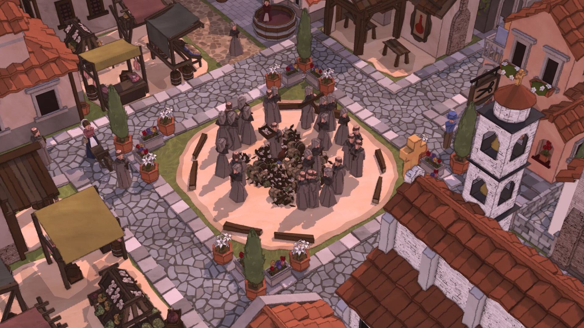 『HistoriCity: Florence』Steam向けに開発中。黒死病で壊滅した集落をルネサンスの大都市へ育て上げるゲーム_007
