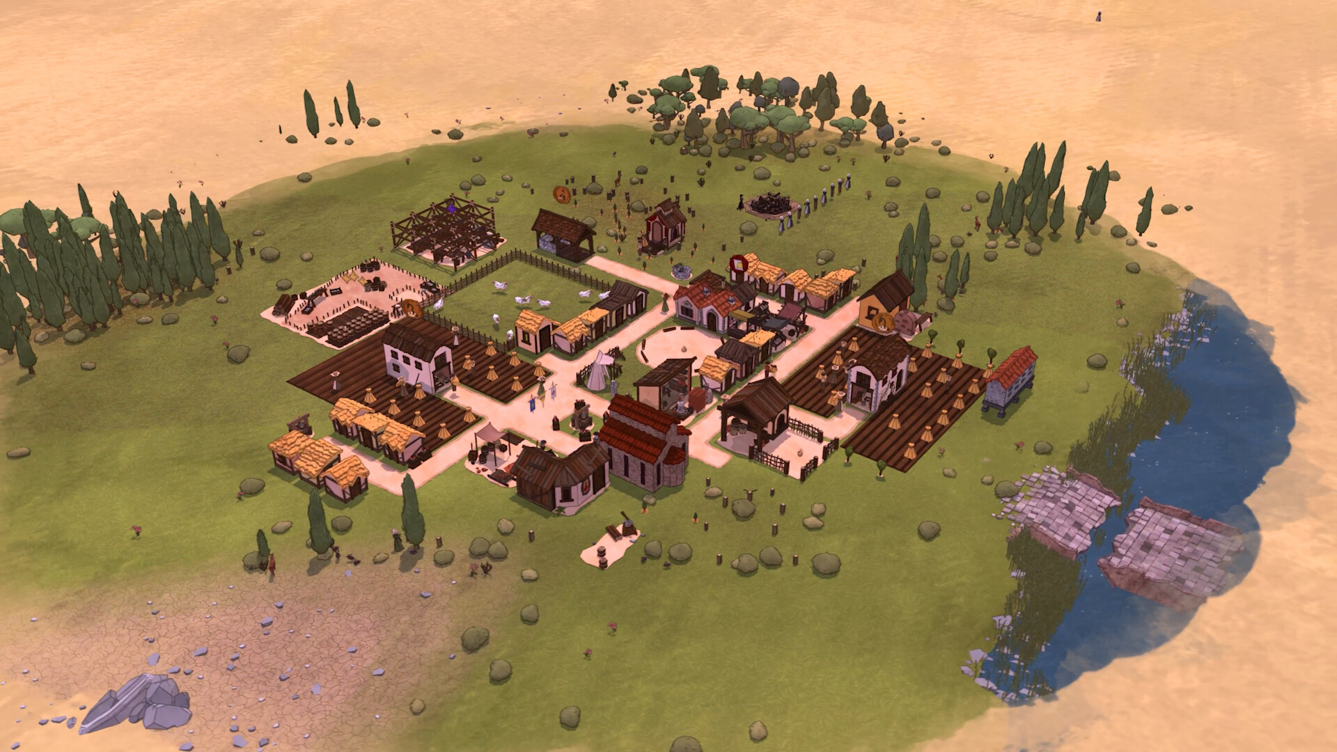 『HistoriCity: Florence』Steam向けに開発中。黒死病で壊滅した集落をルネサンスの大都市へ育て上げるゲーム_002