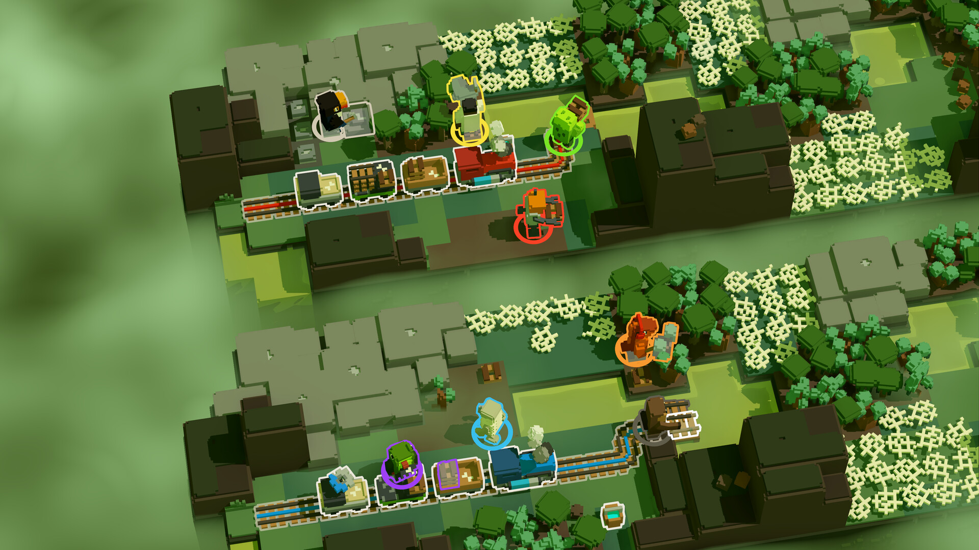 『Unrailed 2』のフリーウィークエンドがSteamで開催。最大4人協力マルチの線路建設ゲーム_005