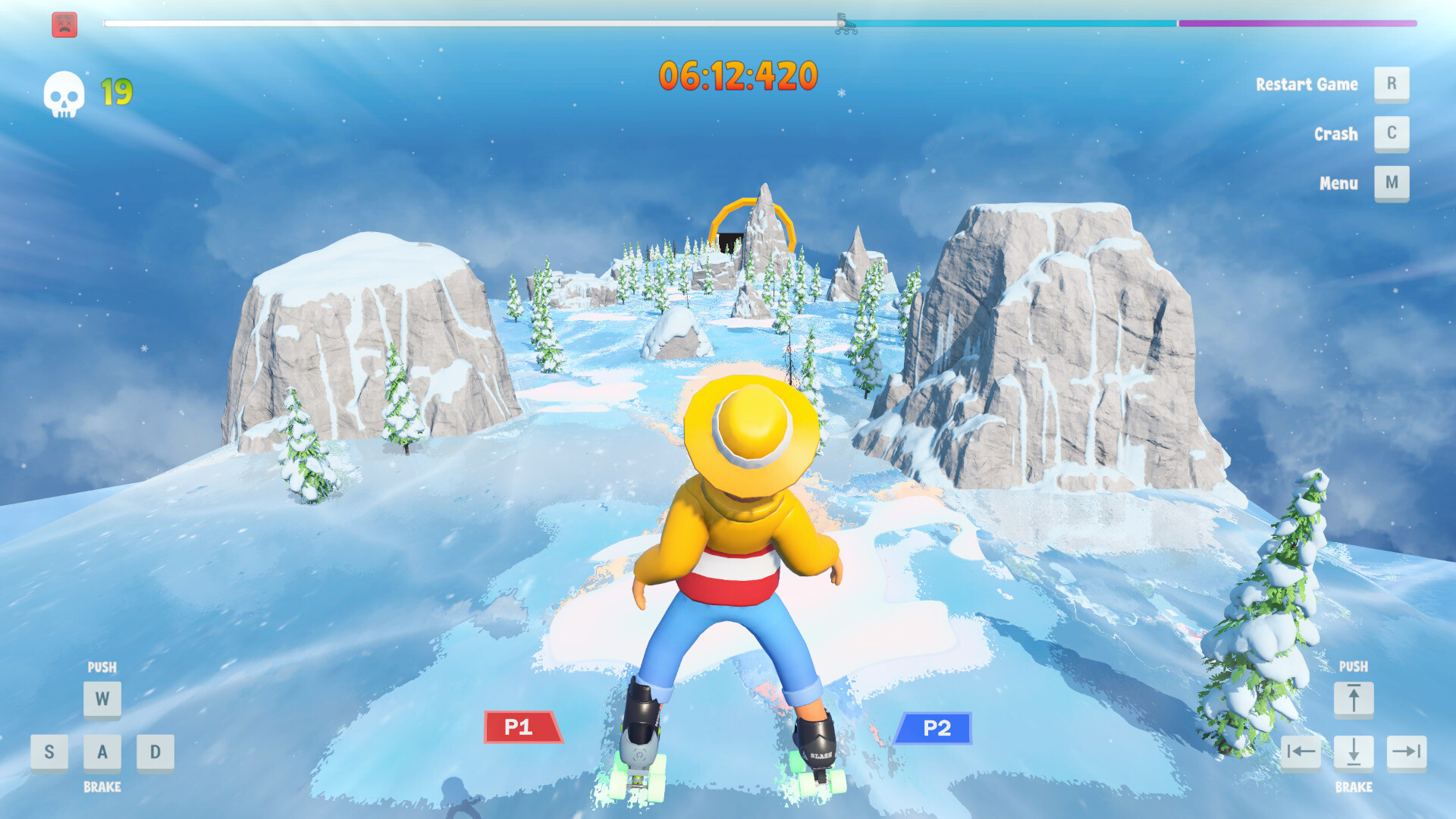 “片方のスケートしか操作できない”協力スケートゲーム『Skate Mates』の無料体験版が「2.0」にアップデート_008