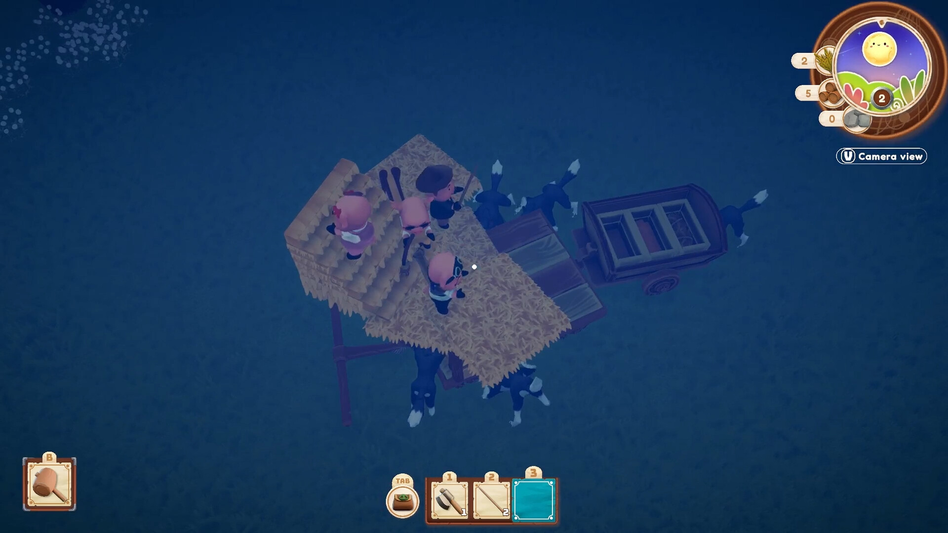 『Pigs and Wolf』をSteam向けに開発中。子ブタになってオオカミの襲来から家を守るおとぎ話協力アドベンチャー_002