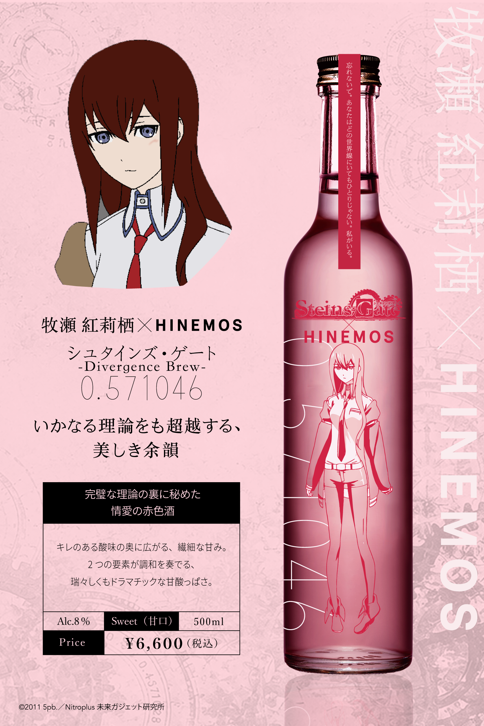 『シュタインズ・ゲート』×日本酒「HINEMOS」のコラボボトルが登場。予約は7月28日13時から_002