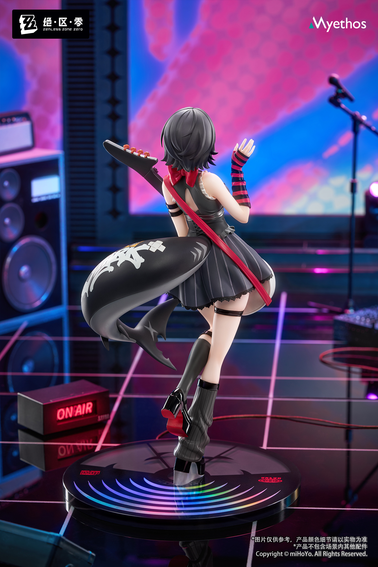 『ゼンレスゾーンゼロ』から「エレン・ジョー」の1/8スケールフィギュアが予約受付中。ベースを持ちステージに立つエレンをイメージ_003