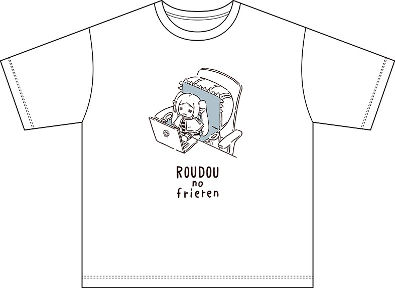 「労働のフリーレン」など『葬送のフリーレン』のぬい撮りモチーフのTシャツが8月22日より発売_009