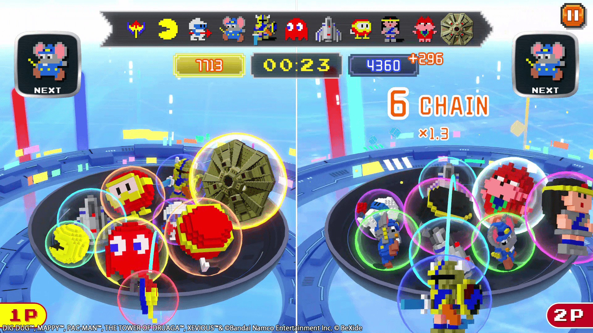 ナムコの名作をモチーフにした3Dパズル『NAMCO LEGENDARY Mountains』に2種類の対戦モードが追加_003