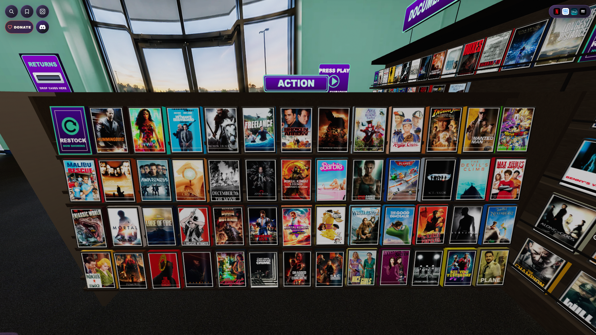 「Bingebuster」がSNSで話題に。各サブスク配信中の映画を“レンタルビデオショップ風”の仮想空間で探せるウェブサービス_005