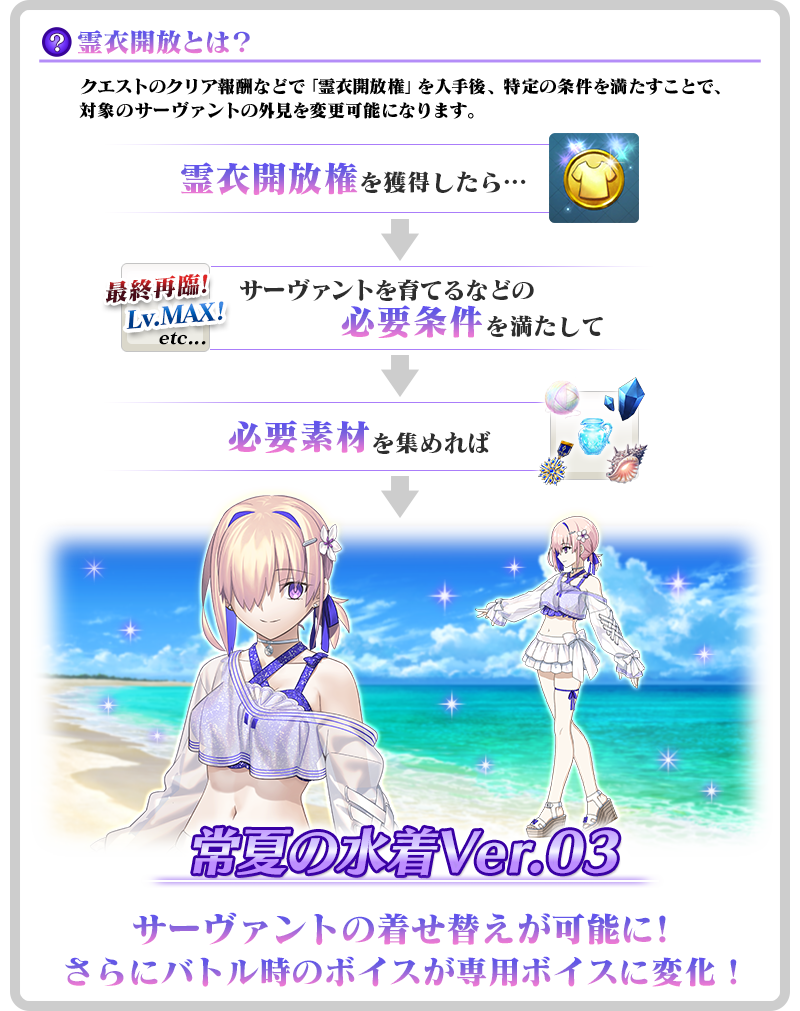 新水着霊衣：マシュ｜Fate/Grand Order