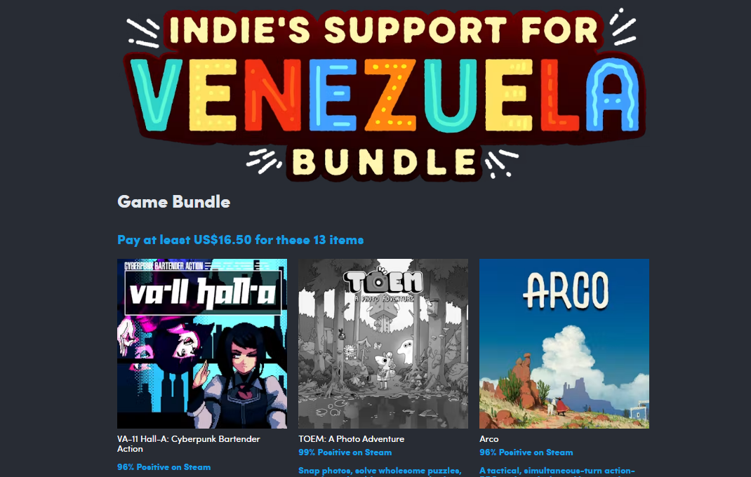 『VA-11 Hall-A』『トーエム』などのインディーゲームを集めたチャリティバンドルがHumble Bundleで販売中_001