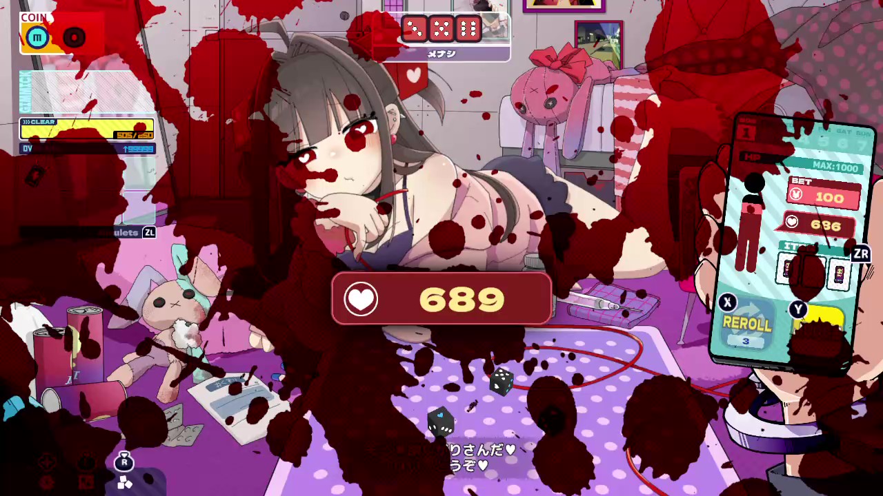 メンヘラの女の子と血を賭けた“チンチロ”に挑むゲーム『メンヘラリウム』Switch版が本日8月13日より配信開始_016