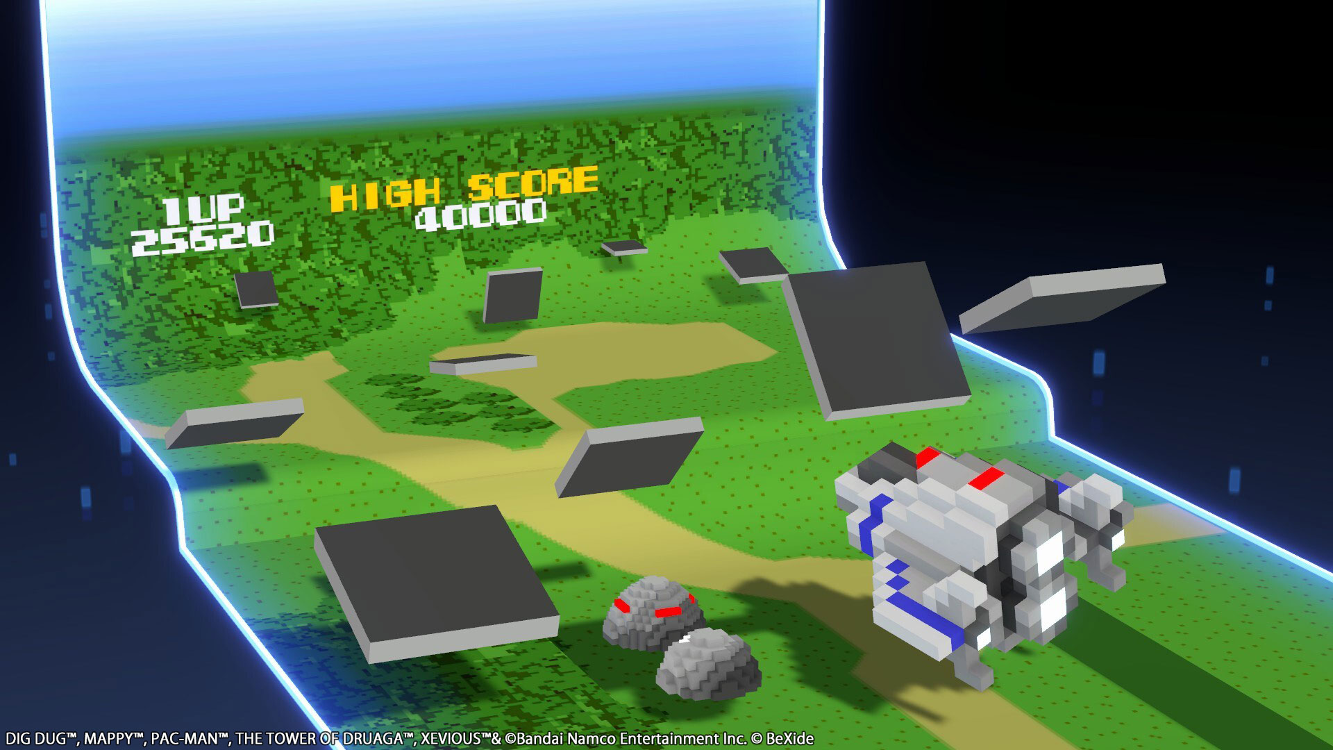 ナムコの名作をモチーフにした3Dパズル『NAMCO LEGENDARY Mountains』に2種類の対戦モードが追加_011