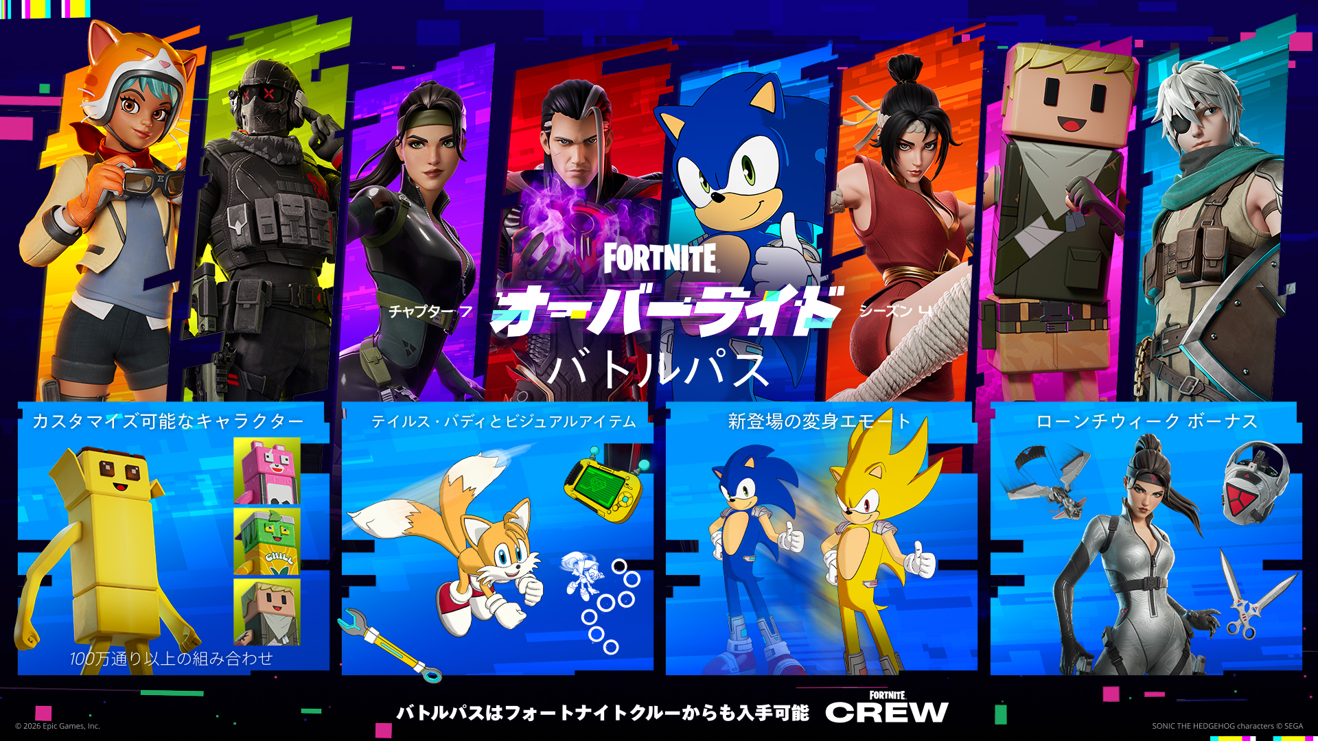 『フォートナイト』新シーズンが開幕。「ソニック」「ロックマン」「リュウ」「ソラ」「ジョーカー」らが参戦_008