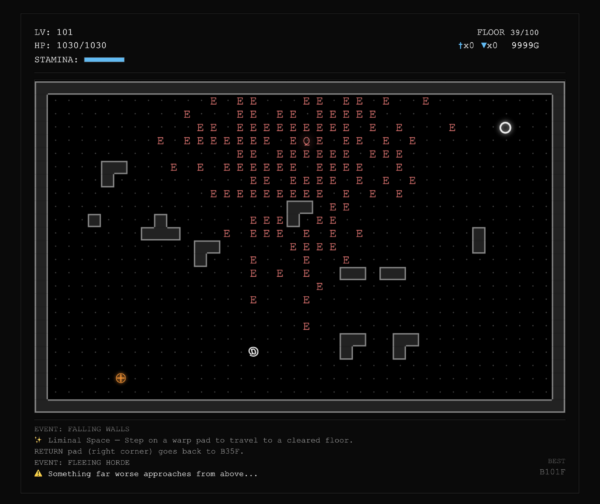 作家の乙一氏が制作したローグライクのフリーゲーム『Minimal Rogue』がitch.ioで公開中_001
