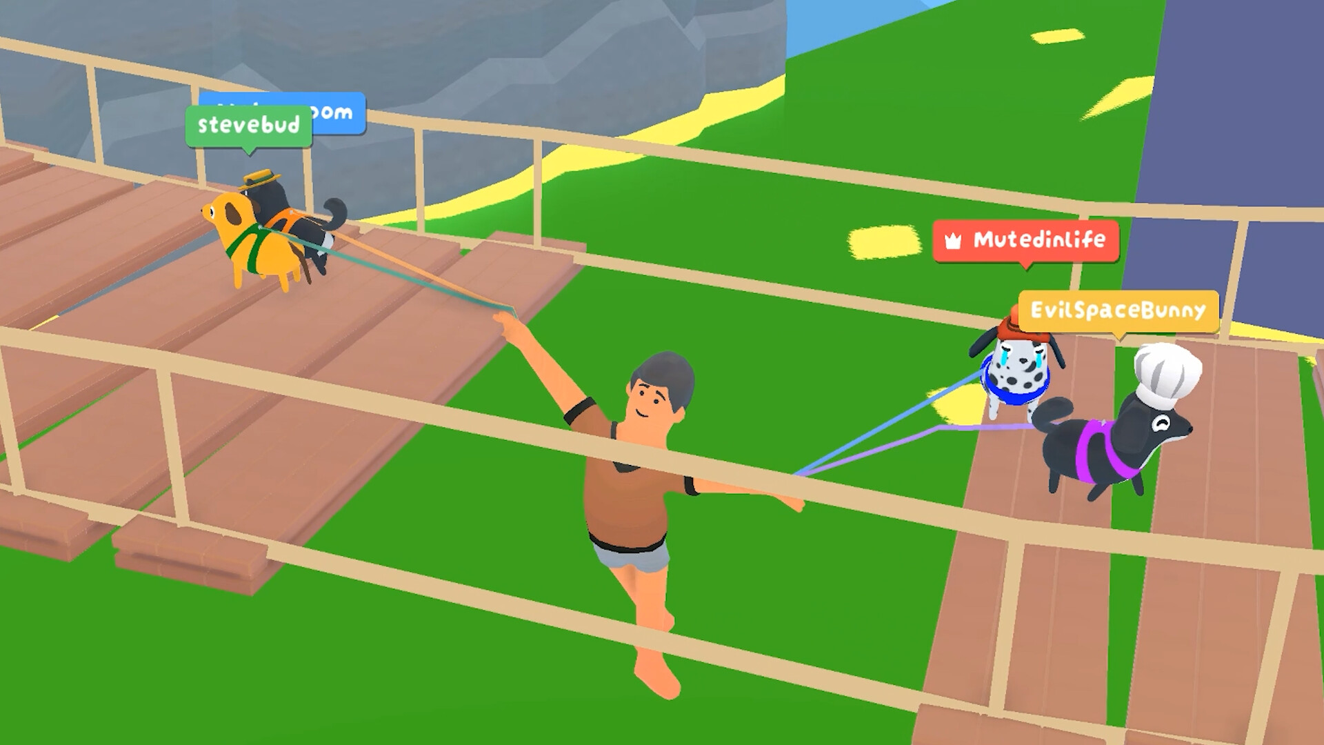 【最大4人】“犬”になって飼い主を引きずり回すゲーム『Ruffed Up』の体験版が配信中_003
