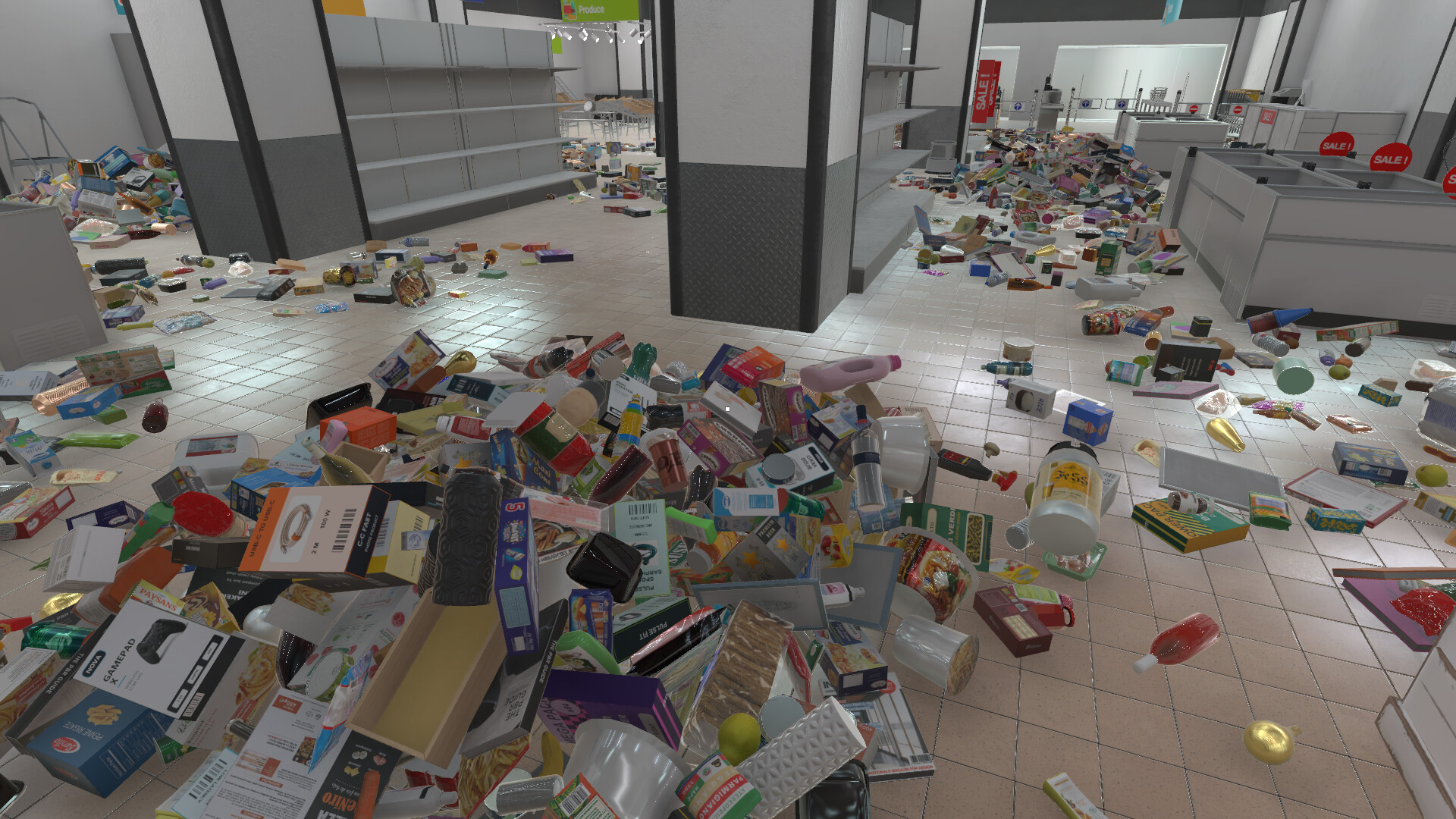 【最大4人】スーパー整理シミュレーションゲーム『Supermarket Chaos』に「9999個」の商品を片付けられる新マップ_009