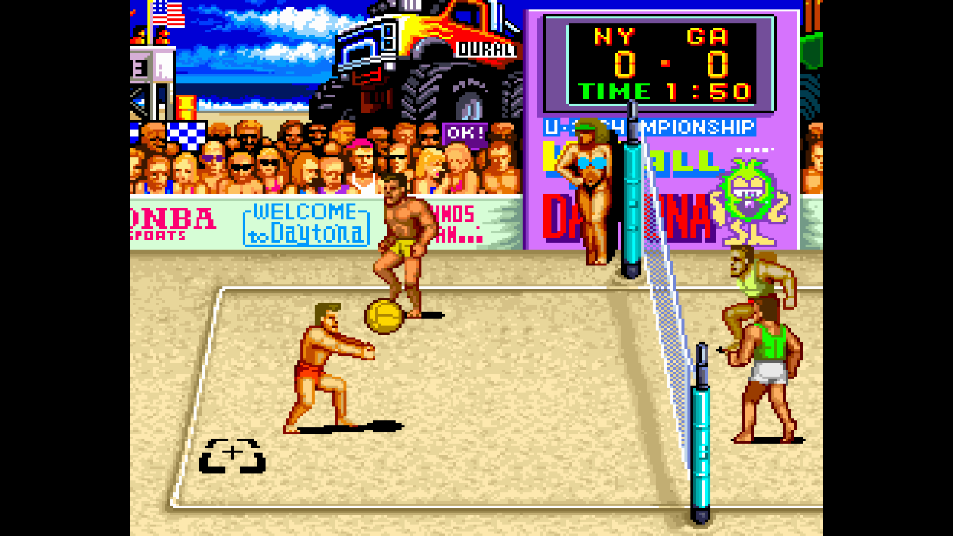 『ビーチバレー V'BALL』が「アケアカ」で復刻。1988年発売のアーケード向けビーチバレーゲーム_003
