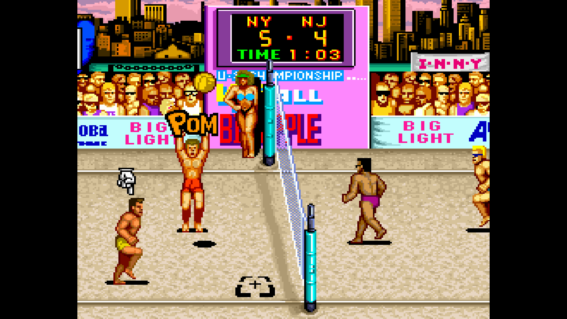 『ビーチバレー V'BALL』が「アケアカ」で復刻。1988年発売のアーケード向けビーチバレーゲーム_004