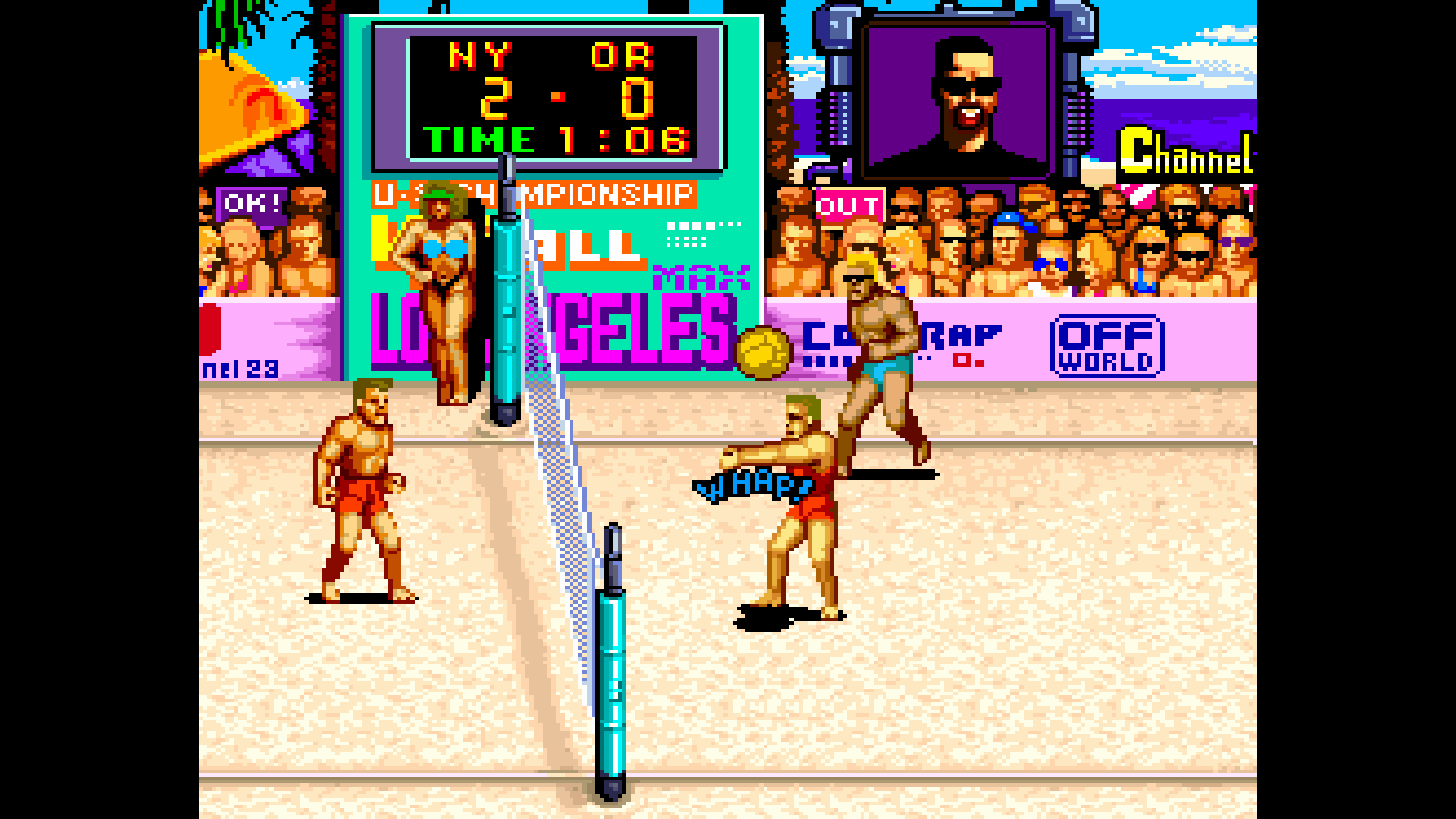 『ビーチバレー V'BALL』が「アケアカ」で復刻。1988年発売のアーケード向けビーチバレーゲーム_001
