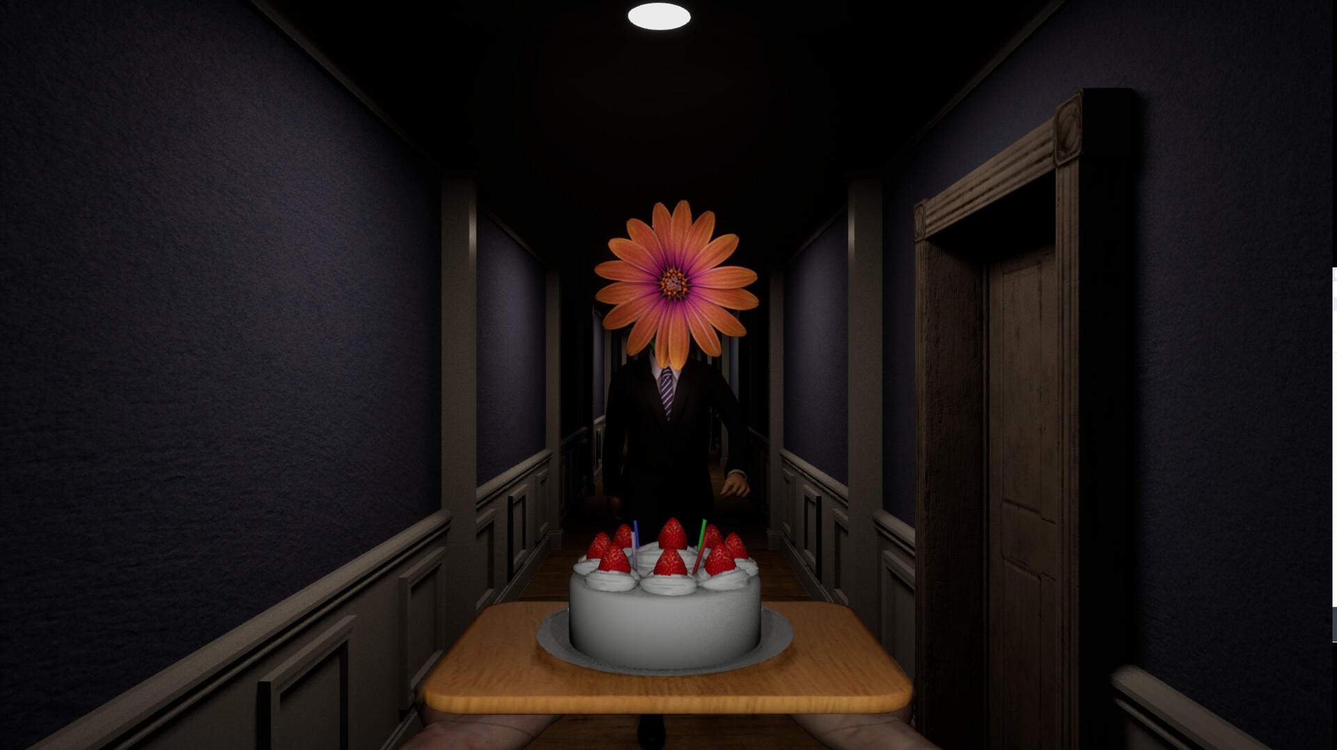 ケーキを落とさないように“運ぶ”ホラーゲーム『Don't Drop The Cake』8月31日にリリース決定_002