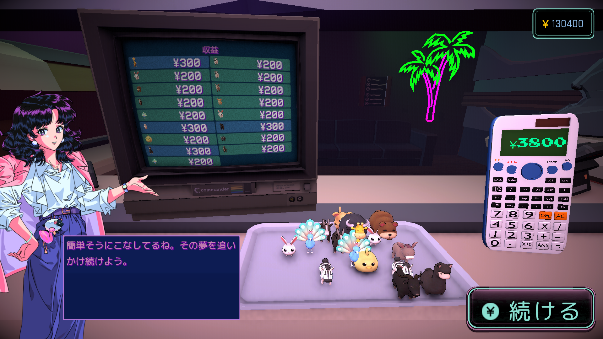 90年代風のシティポップ感がチルいパチンコ・ローグライク『ポップ! パチンコ』Steamにて9月17日に発売_002