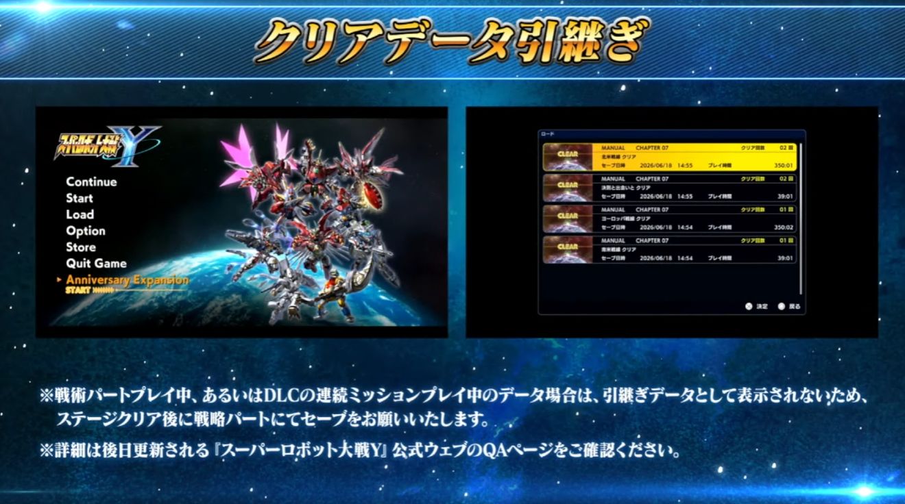 「スーパーロボット大戦」35周年記念生配信で、「アニバーサリーエクスパンションパック」が8月5日に配信決定することが発表_010