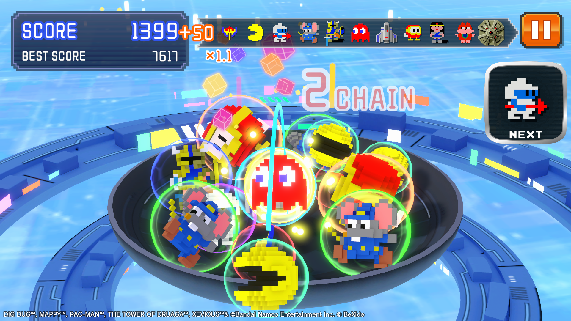 ナムコの名作をモチーフにした3Dパズル『NAMCO LEGENDARY Mountains』に2種類の対戦モードが追加_017