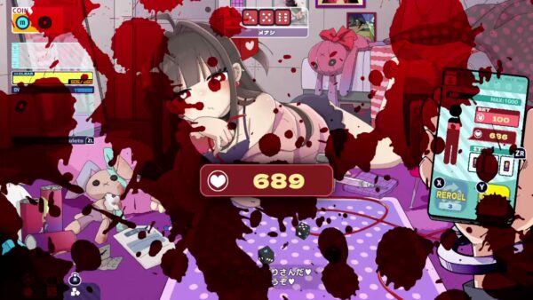 メンヘラの女の子(CV:夏吉ゆうこ)と血を賭けたチンチロをするゲーム『メンヘラリウム』のSwitch版が8月13日発売_012