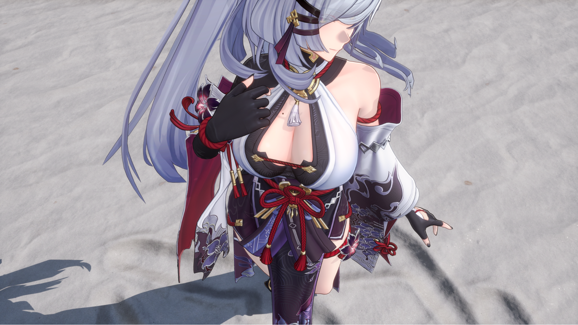 『NTE』にむちむちホクロ美女キャラが降臨。胸元にホクロ、背中にもホクロ……夏の夜空はここにあったのか。
_011