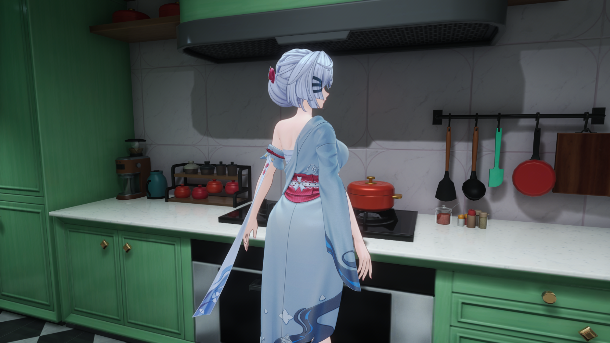 『NTE』にむちむちホクロ美女キャラが降臨。胸元にホクロ、背中にもホクロ……夏の夜空はここにあったのか。
_036
